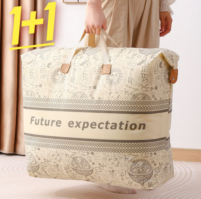 고급 특대형 이사 캠핑 여행 의류 옷 사입 이불 수납 케이스 정리함 가방 대용량 백 1+1