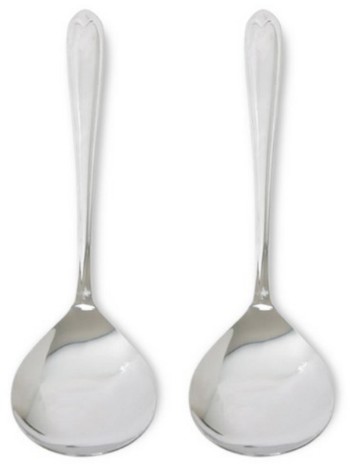 칼백화점 스텐 유광 서빙 스푼, 은색색상, 4개