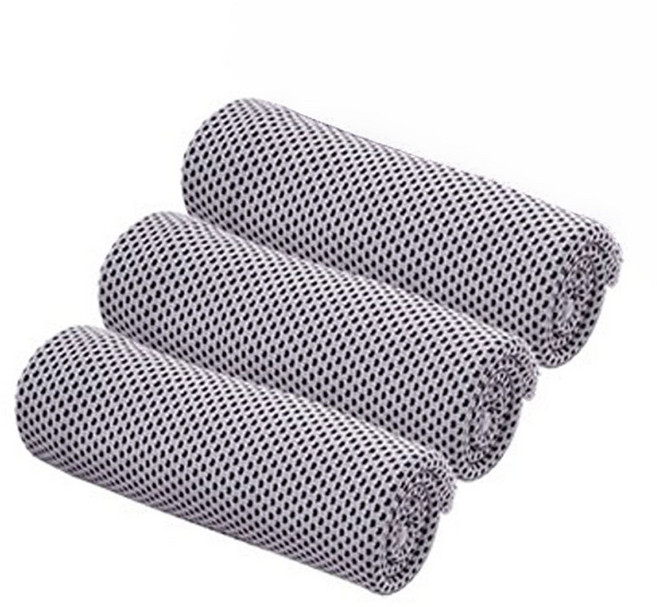 라베코 스포츠 건식 쿨 타월, 그레이, 3개