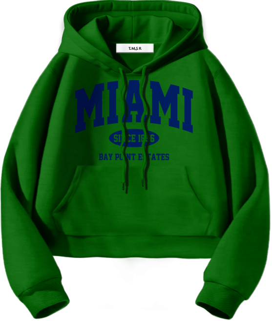 몰토벨리노 토르소 TSF 마이애미 1896 세미오버핏 크롭 후드티