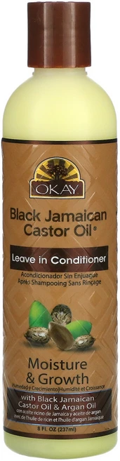 Okay Pure Naturals Black Jamaican Castor Oil 리브인 컨디셔너 8fl oz(237ml), 237ml, 1개 - 쿠팡