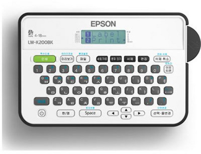 엡손 라벨프린터기 LW-K200BL, 블랙, 1개