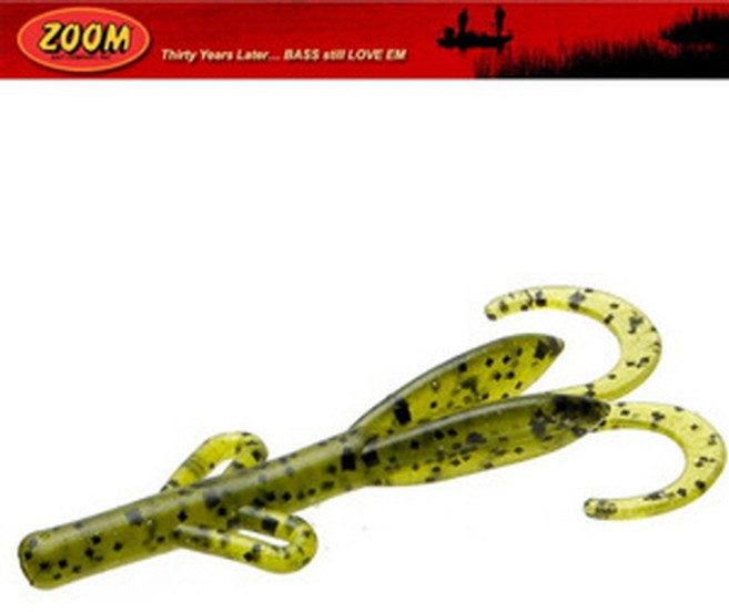 줌 타이니브러쉬호그 3인치 호그웜 ZOOM Tiny Brush Hog, 1개, 055-025 Green Pumpkin