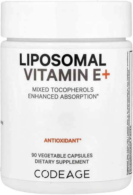 Codeage 리포소말 비타민E+ 혼합 토코페롤 캡슐 90정, Codeage리포소말비타민E혼합토코페롤캡슐90정, 1개 - 쿠팡