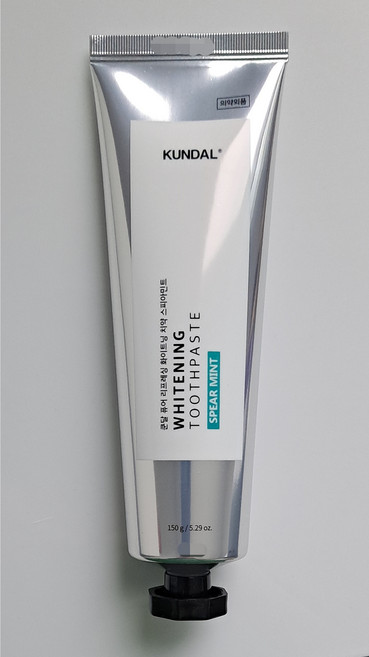 쿤달 퓨어 리프레싱 화이트닝 치약 스피아민트, 150g, 1개