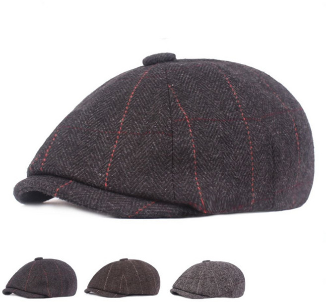 남성 중년 빵모자 헌팅캡 패턴모자