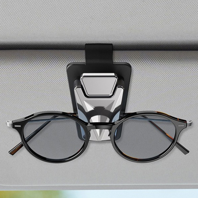 프랜베이 안경 거치대 차량용 선글라스 클립, 1개, 실버