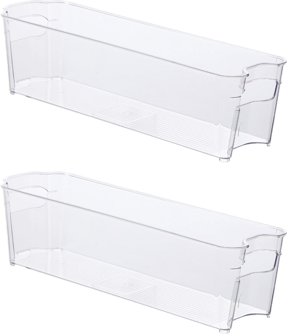 뉴앤룩 냉장고 정리 트레이 투명 2개입