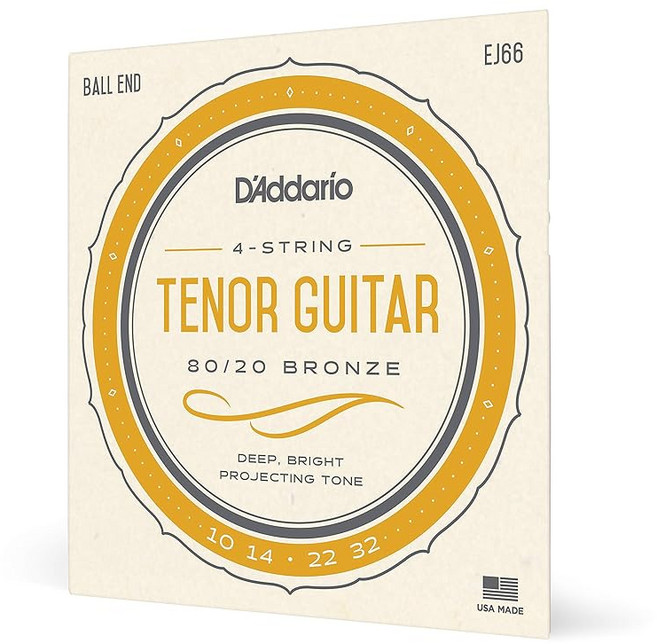 D'Addario 다다리오 테너 기타 현 80/20 청동 .010-.032 EJ66 국내, 1개