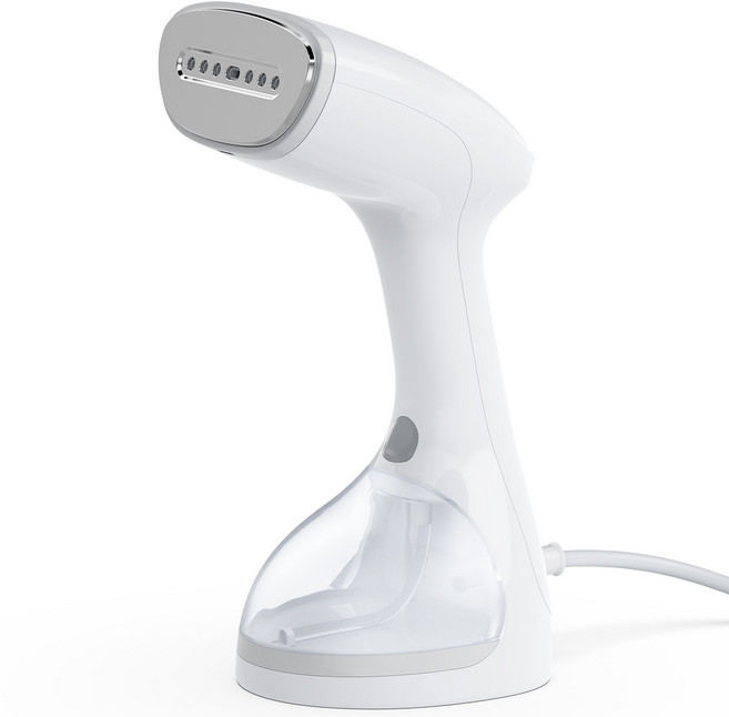 Rotima 핸디형 스탠드 스팀다리미 1400W 강력 빠른 예열 의류 다리미, 화이트, RL-2408-1