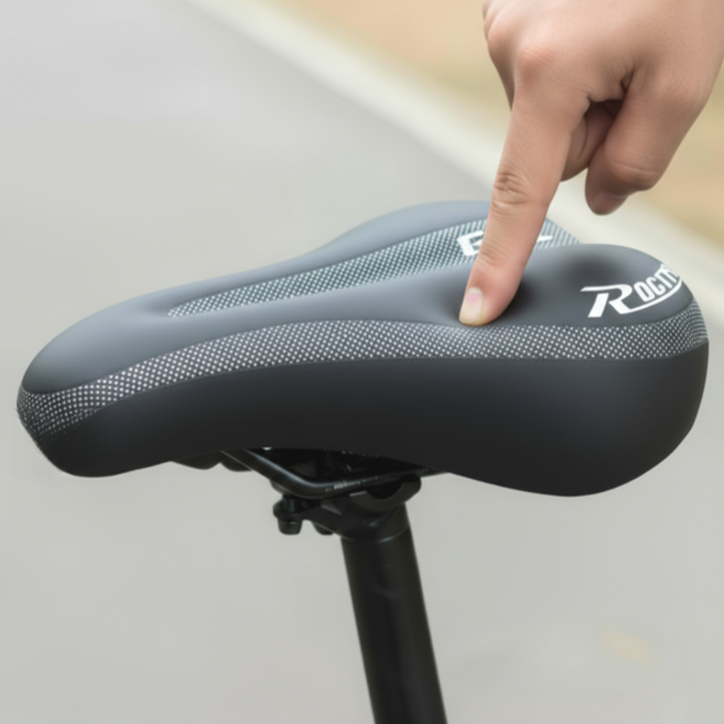 구르미 자전거 안장 커버 푹신한 2중 젤 실리콘 메모리폼 쿠션, 1개