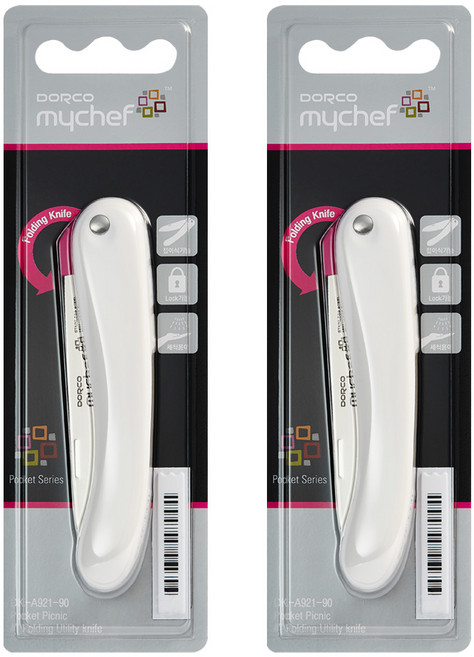 [셰프앤쿡] 도루코 마이셰프 포켓 피크닉 접이식 과도 90mm X 2개