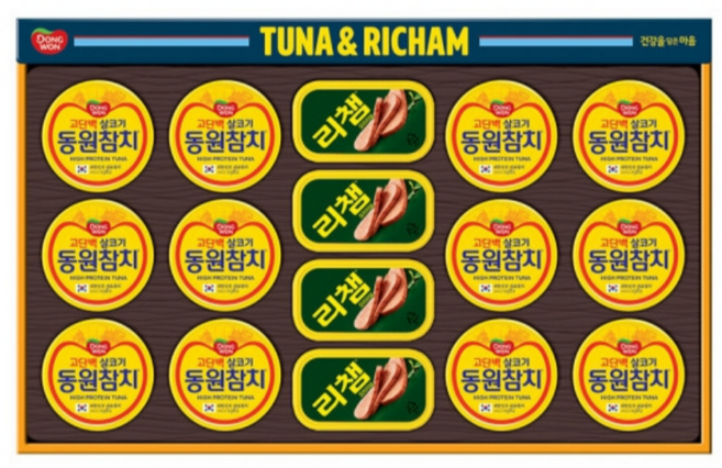 동원 튜나리챔 O-48호 + 부직포백 선물세트, 1세트