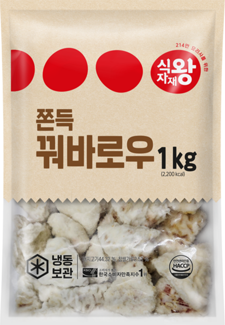 식자재왕 쫀득 꿔바로우, 1개, 1kg