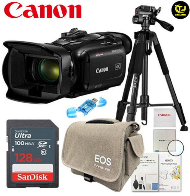 캐논 HF G70 프리미엄 삼각대 패키지 8종세트 / 캐논캠코더 / 128G / TJ, 1개