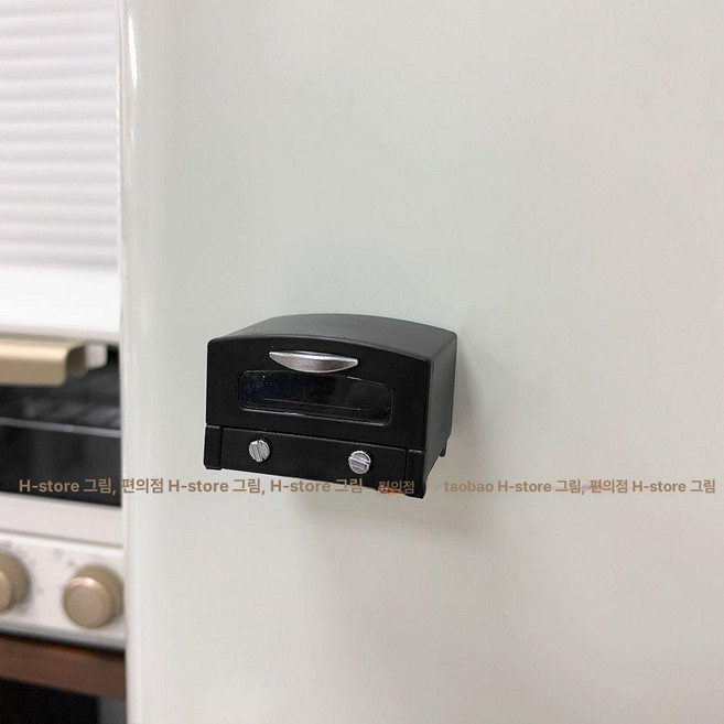 미니자석 데코자석 미니어처 꿀단지 모형 유스토어 냉장고자석 사진 러블리, 9Y-B1 오븐 빵미포함 3x4.5cm