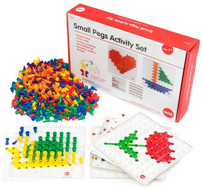 EDX 39472 스몰페그 점놀이 소근육발달완구 픽셀꼽기놀이, 1개