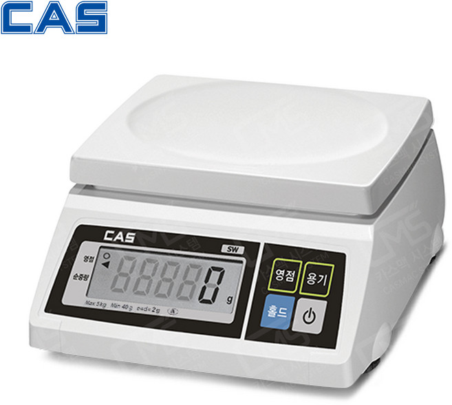 카스 SW-1S 전자저울, 5kg, 혼합색상, SW-05