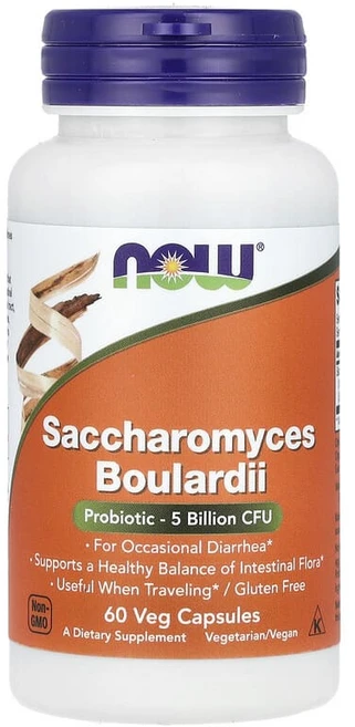미국 Now Foods 사카로미세스 보울라디 프로바이오틱 50억 CFU 60캡슐, 60정, 1개 - 쿠팡