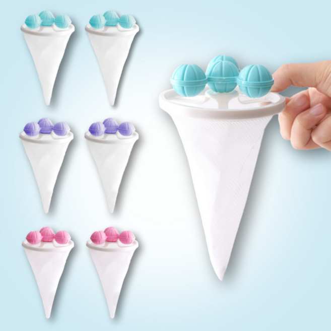 헤인느 통돌이 호환 세탁기 거름망 먼지 제거 빨래망, 6개, 믹스