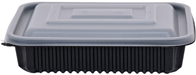 [ILYONG] 사각 찜용기 JH 23195 1500ml 50세트 검정, 50개, 1세트