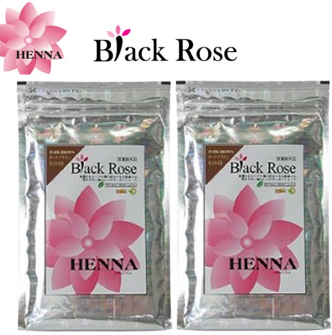 블랙로즈 헤나 염색약 100g 인도직수입 헤나 트리트먼트 가늘고 힘없는모발, 2개, 다크브라운 - 쿠팡