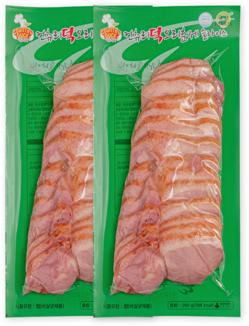 국산 컨츄리덕 오리훈제 250g, 2개