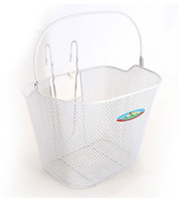 탑모아 자전거 바구니 전면걸이식바구니 화이트 소형, 화이트 (소형), 1개