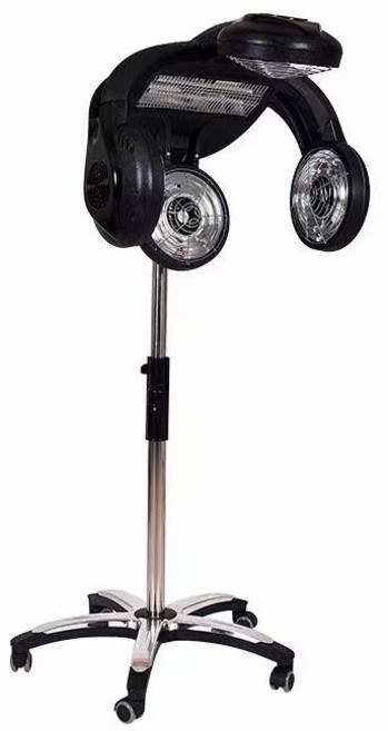 전문가용 스마트 헤어 가열기 220V 미용실용 디지털 펌기 열처리 헤어케어 컬링 열기기, 화이트 + 블루 라이트, 사각형 (220V)  국가 표준  유럽 표준