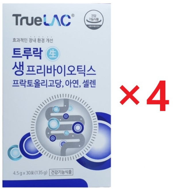휴럼 트루락 생 프리바이오틱스 4.5g 30포, 120개