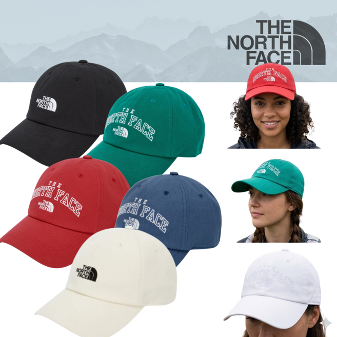 국내 정품 노스페이스 남여 공용 이월상품 TNF 티엔에프 코튼 볼 캡 야구모자 5종 택 1