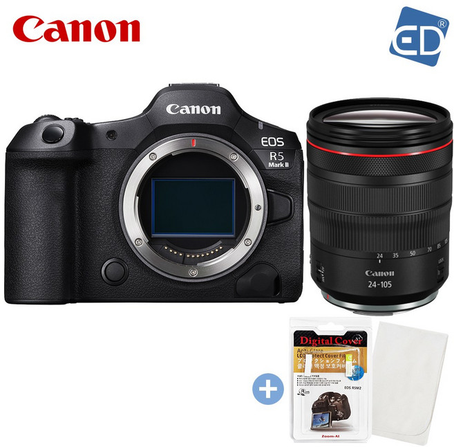 캐논 정품 EOS R5 Mark II /RF 24-105mm F4 L IS USM 킷 +액정필름+포켓융 /ED