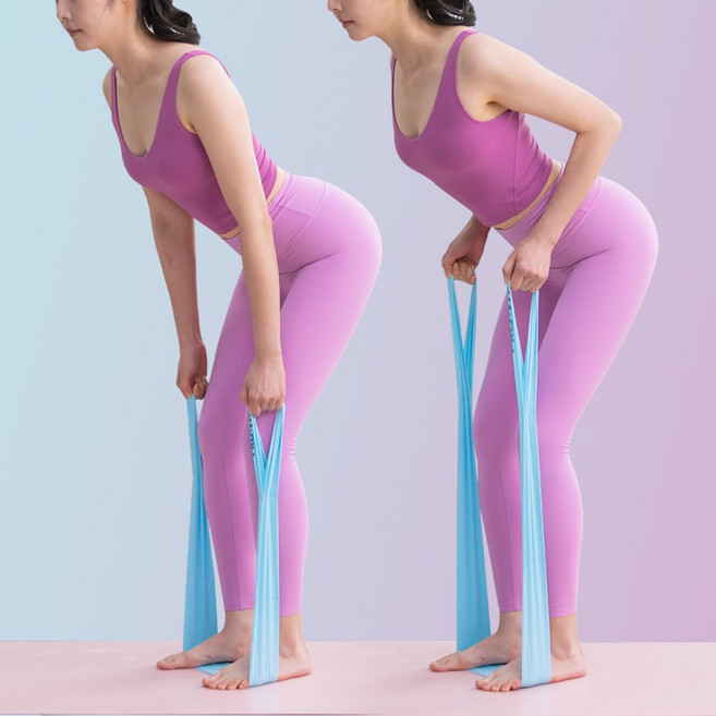 프로핏 두잉밴드 발명특허 디자인특허 패브릭 소재 스트레칭 홈트 요가 필라테스 풀업 루프, 퍼플(강), 1개