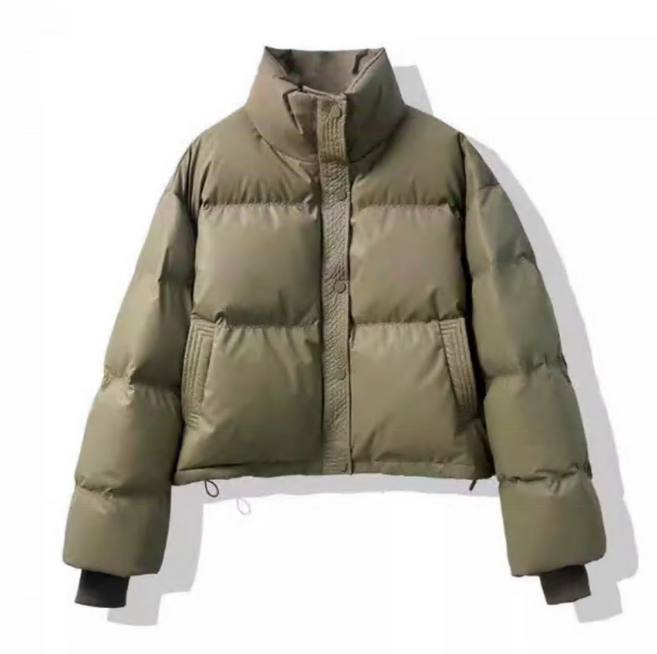 Connect LINK 여성용 데일리 하이넥 크롭 숏패딩 5컬러