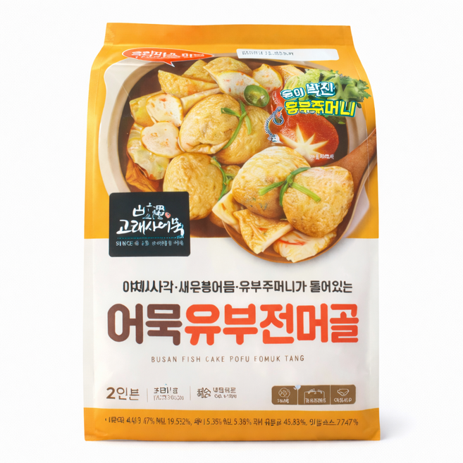 늘푸른바다 고래사 어묵 유부전골 308g, 2개