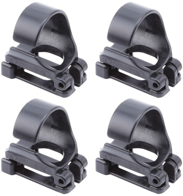 4pcs/set 스노클링 클립 다이빙 스노클링 홀더 다이빙 클립 스노클링 튜브 홀더 퀵 릴리스 스노클링 장비, 02 Black