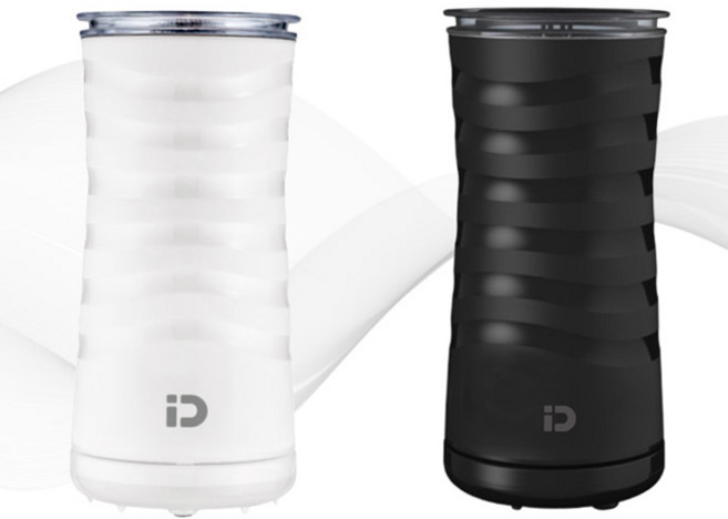 턴블러 자동 우유거품기 블랙 화이트 색상, 턴블러 우유거품기_블랙