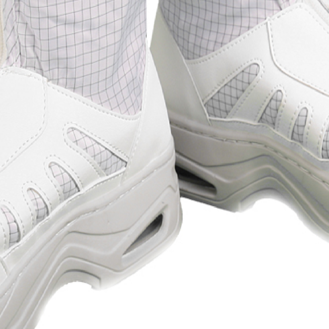 제전화 방진화 절연장화 착화감 가벼운 에어쿠션 크린룸실내화 국내제조 화이트 1켤레