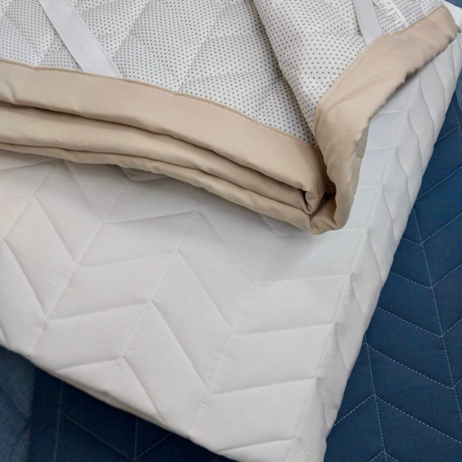 (동행침장) 4면 고무밴딩 국산 싱글 매트리스 침대 패드 사계절용, 싱글 베이지