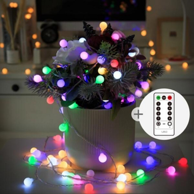 아트박스/레토 LED 앵두전구 100구 트리 파티 조명 LCB-100 레인보우