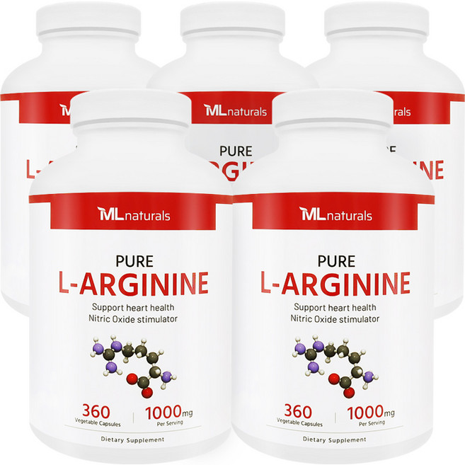 마이라이프 내추럴스 L-아르기닌 1000mg, 360정, 5개