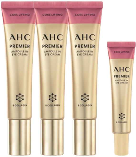 홈쇼핑 동일 AHC 아이크림 시즌12 최신상 앰플인 6각존 코어리프팅 김혜수 40ml 3개+12ml 1개