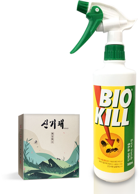 신기패 2개입 + 비오킬 스프레이500ml, 500ml