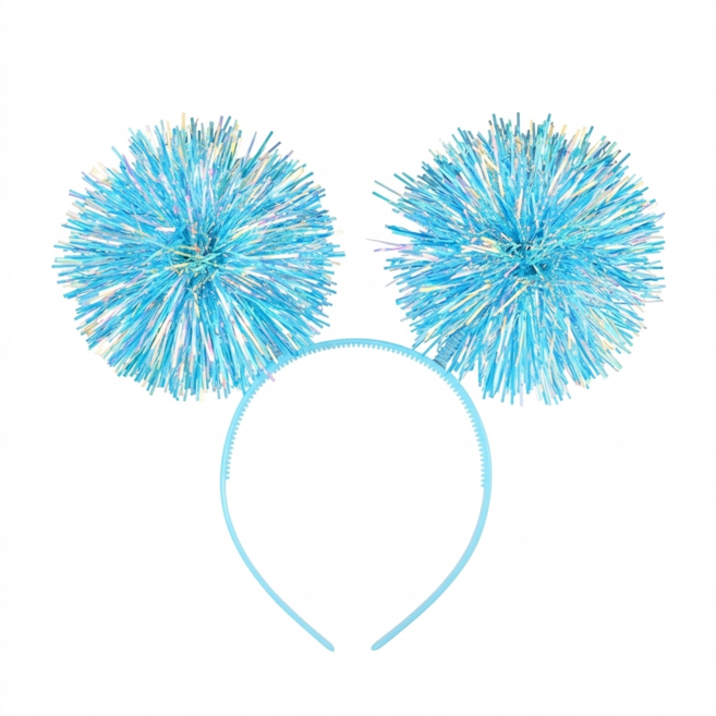 베르트폴 폭죽머리띠 파티 해피벌스데이 생일 연말 파자마 용품 헤어밴드, 스카이블루