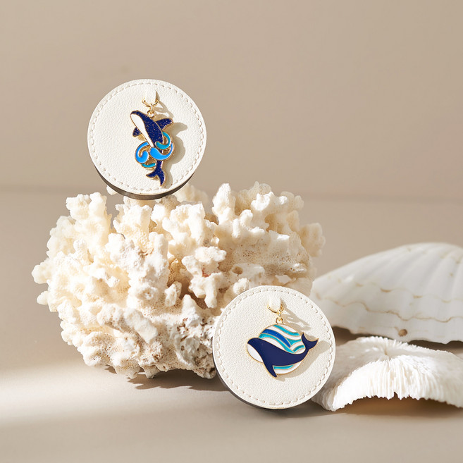 1+1 고래&돌고래 차량용 방향제, 오크앤넛, 1개