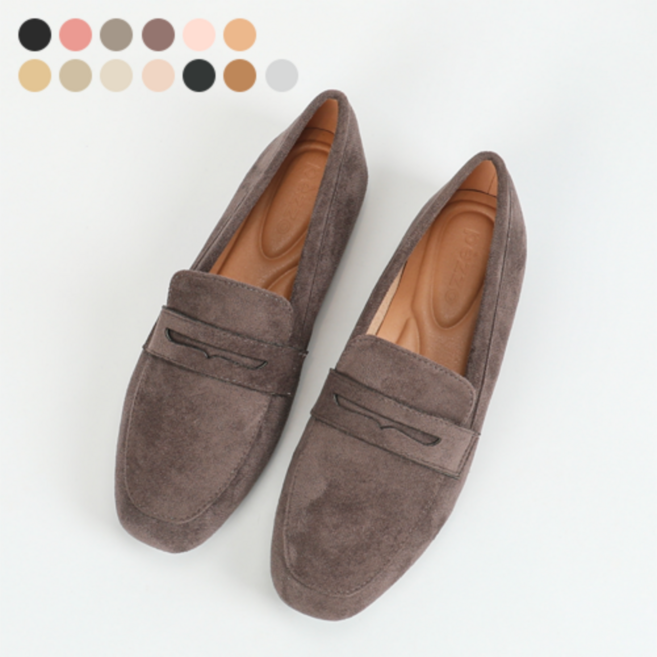 페조 가죽 여성 로퍼 빅사이즈 컴포트 드라이빙슈즈 여자 정장 구두