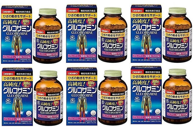 오리히로 글루코사민 알 900알X6개 세트, 6개, 900정