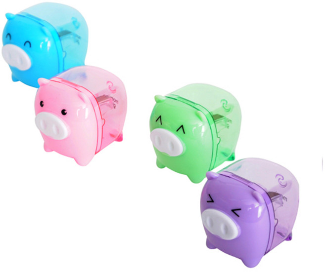 모닝글로리 1000 미니돼지 연필깎기, 랜덤 색상, 1개, 1개