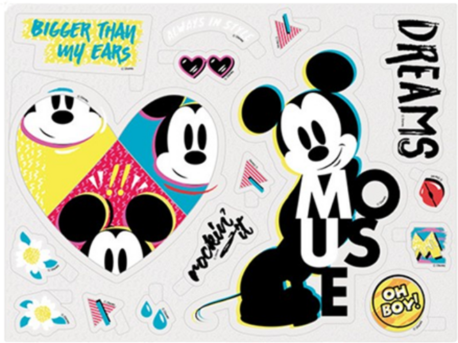 삼성 대형 스티커 다꾸 맥북 노트북 꾸미기, 1개, 미키(020HIBBK)