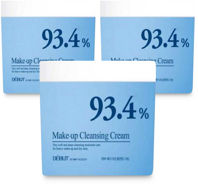 데뷰 93.4% 메이크업 클렌징 크림, 500ml, 5개